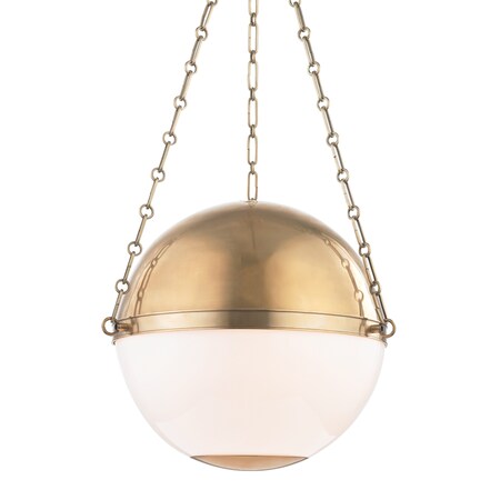 Hudson Valley Lighting 3 LIGHT LARGE PENDANT MDS751-AGB